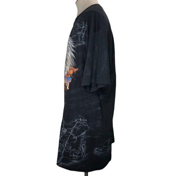 New Vintage Untamed Spirit Biker T Shirt Freedom O - Picture 7 of 9